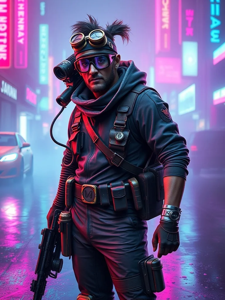 Cyberpunk character