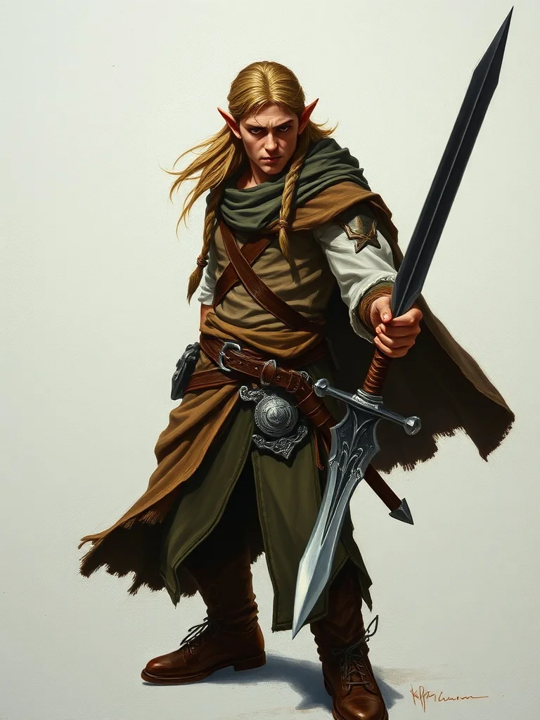 Oil Painting character