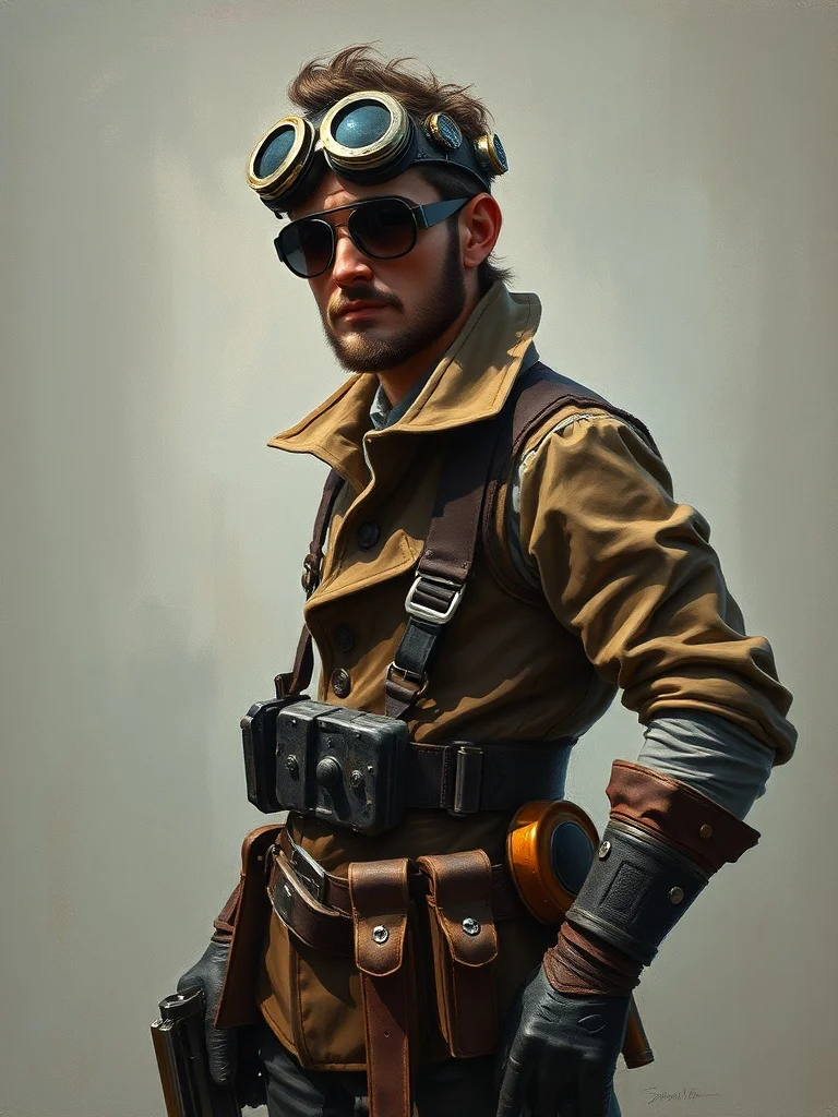 Oil Painting character
