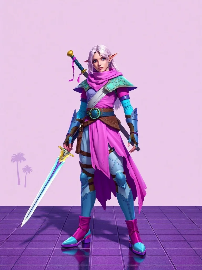 Vaporwave character