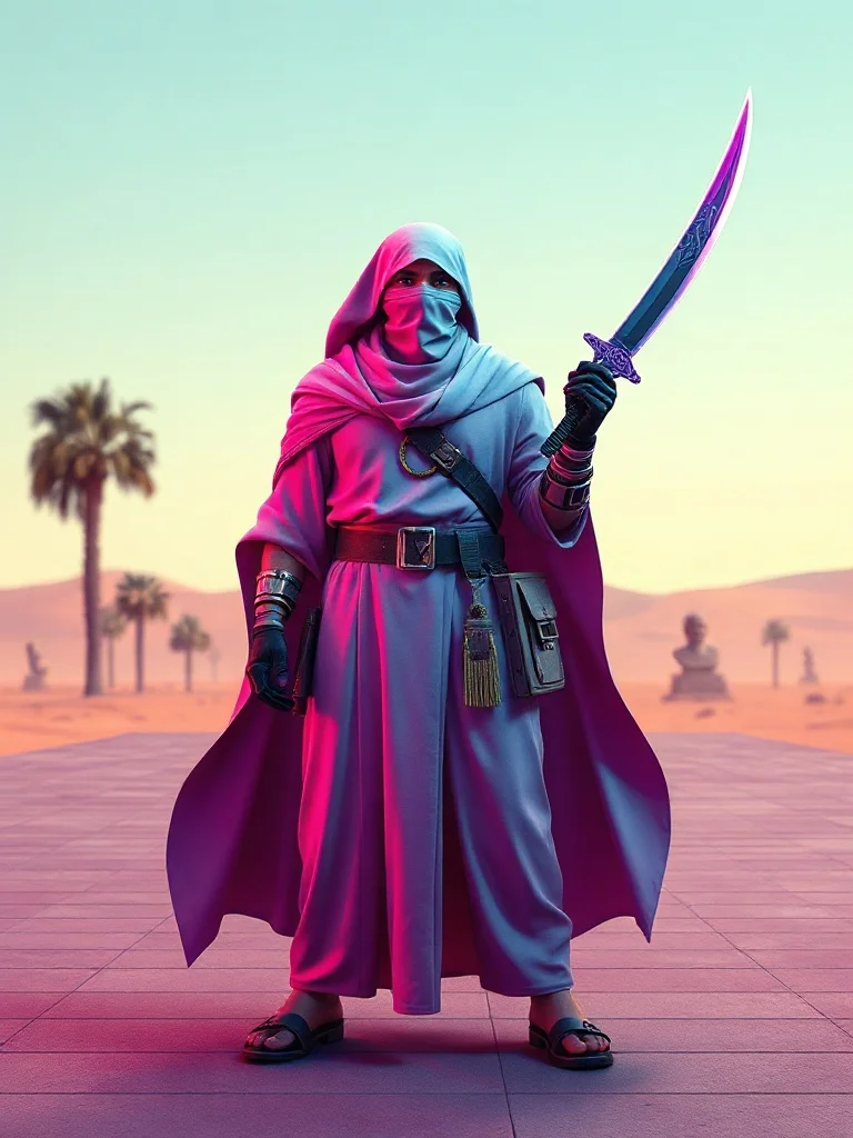 Vaporwave character