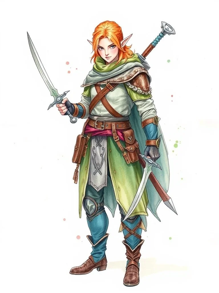 Watercolor character