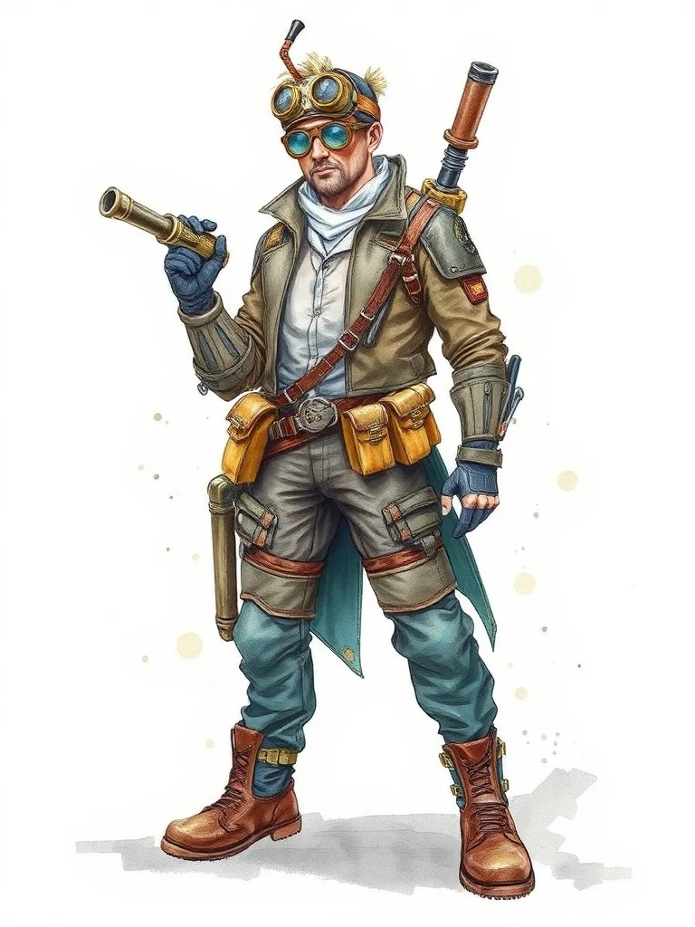 Watercolor character