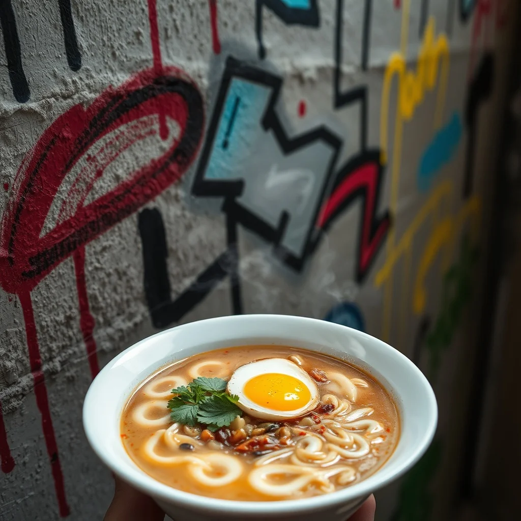 Graffiti food photo