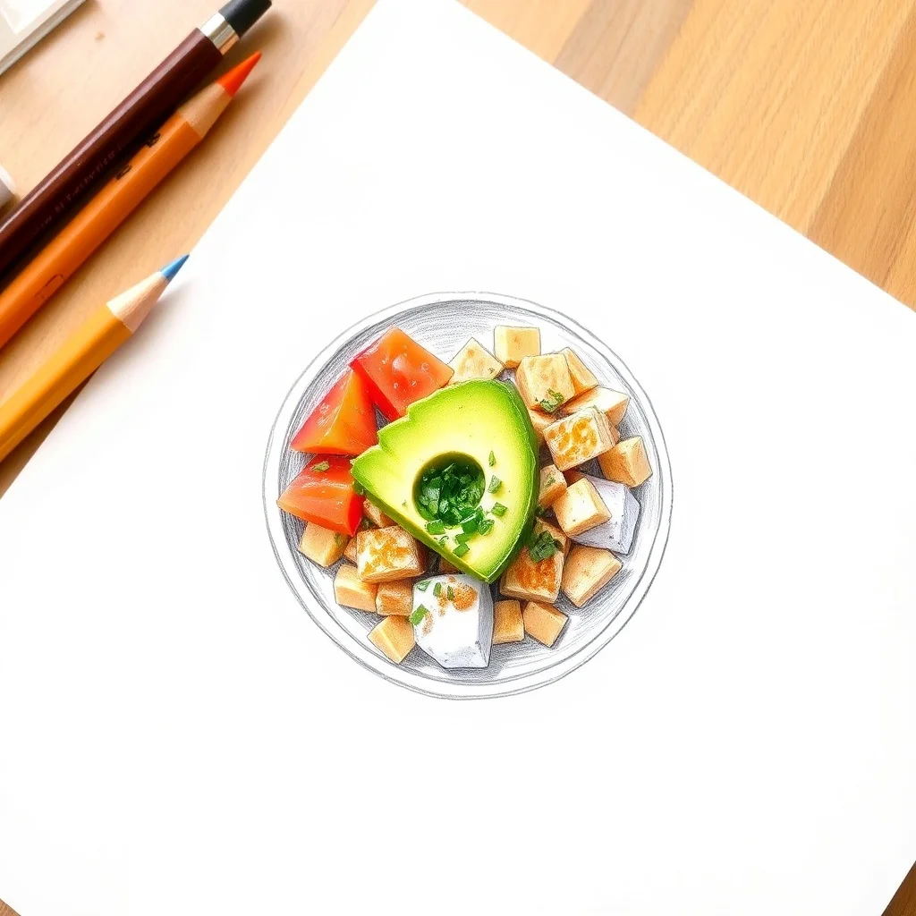 Sketch food photo