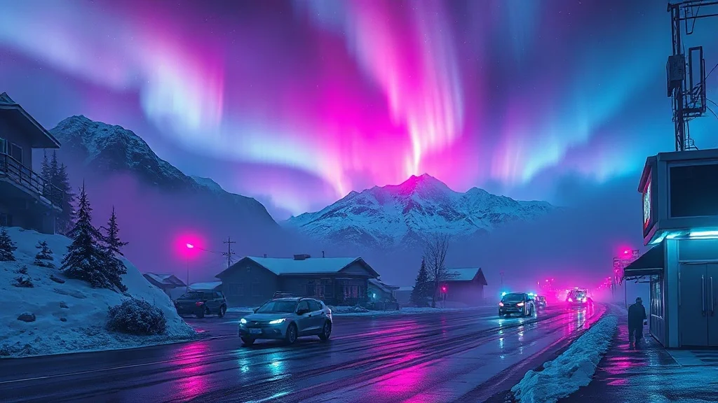 Cyberpunk landscape