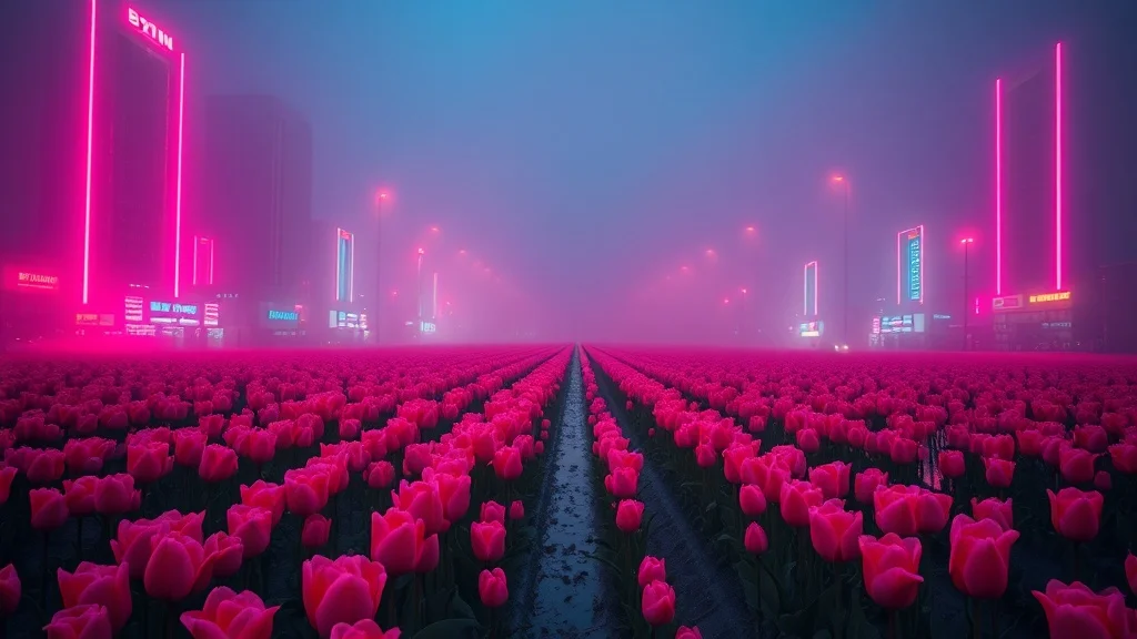 Cyberpunk landscape
