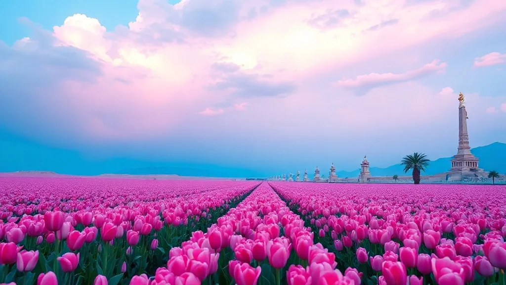 Vaporwave landscape