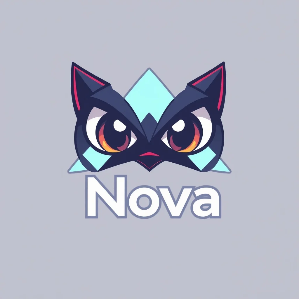 Anime logo: a tech startup called Nova