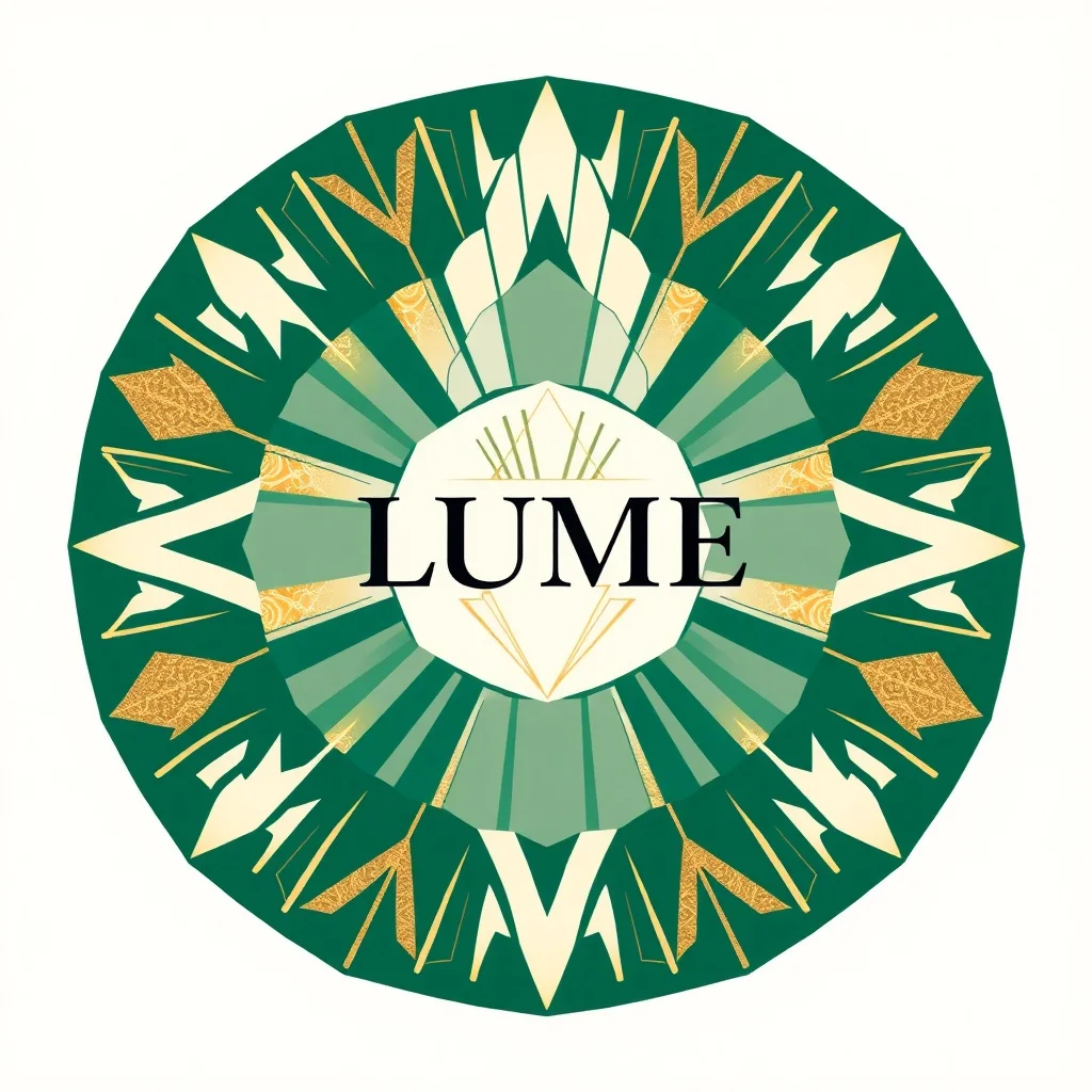 Art Deco logo: a fashion brand called Lume