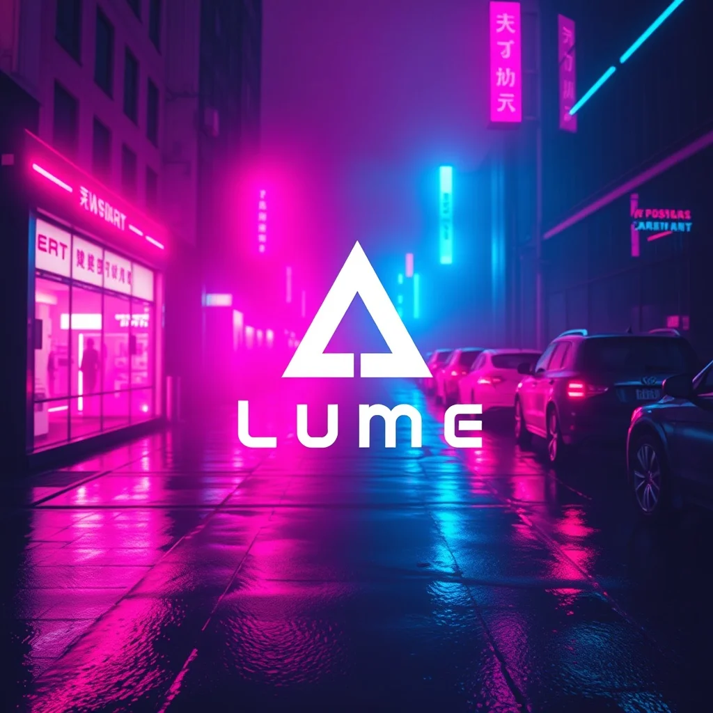 Cyberpunk logo: a fashion brand called Lume