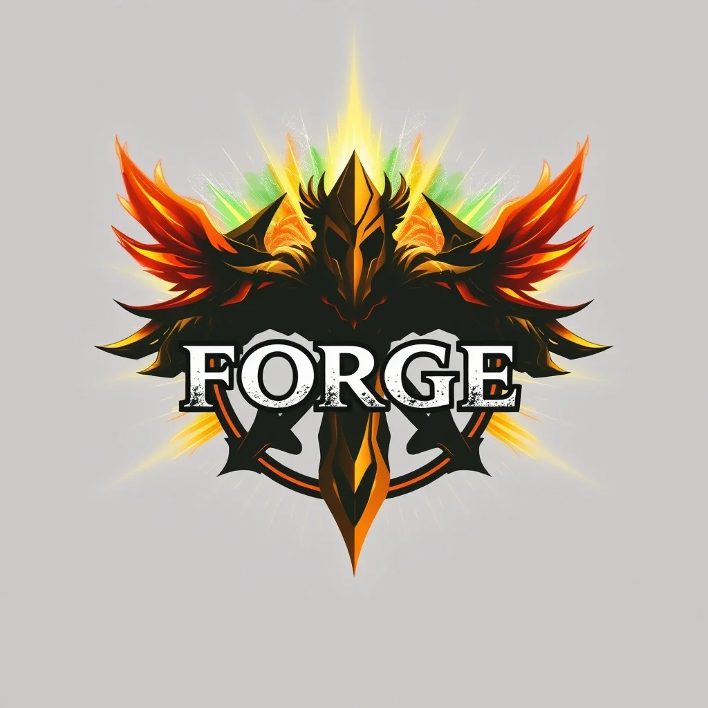 Fantasy logo: a fitness gym called Forge