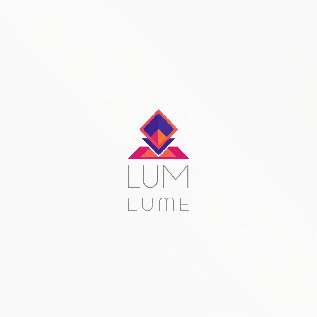 Flat Design logo: a fashion brand called Lume