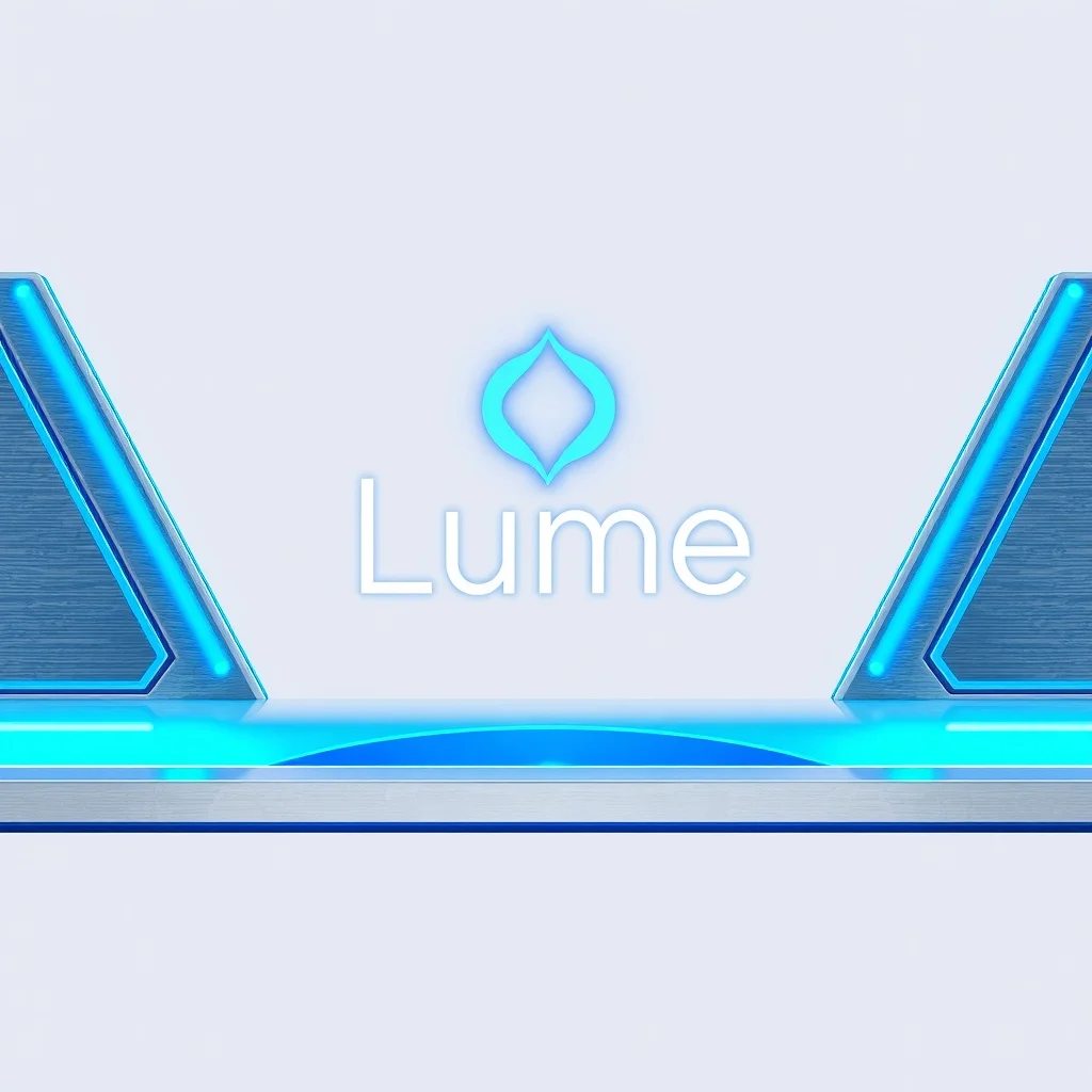 Futuristic logo: a fashion brand called Lume