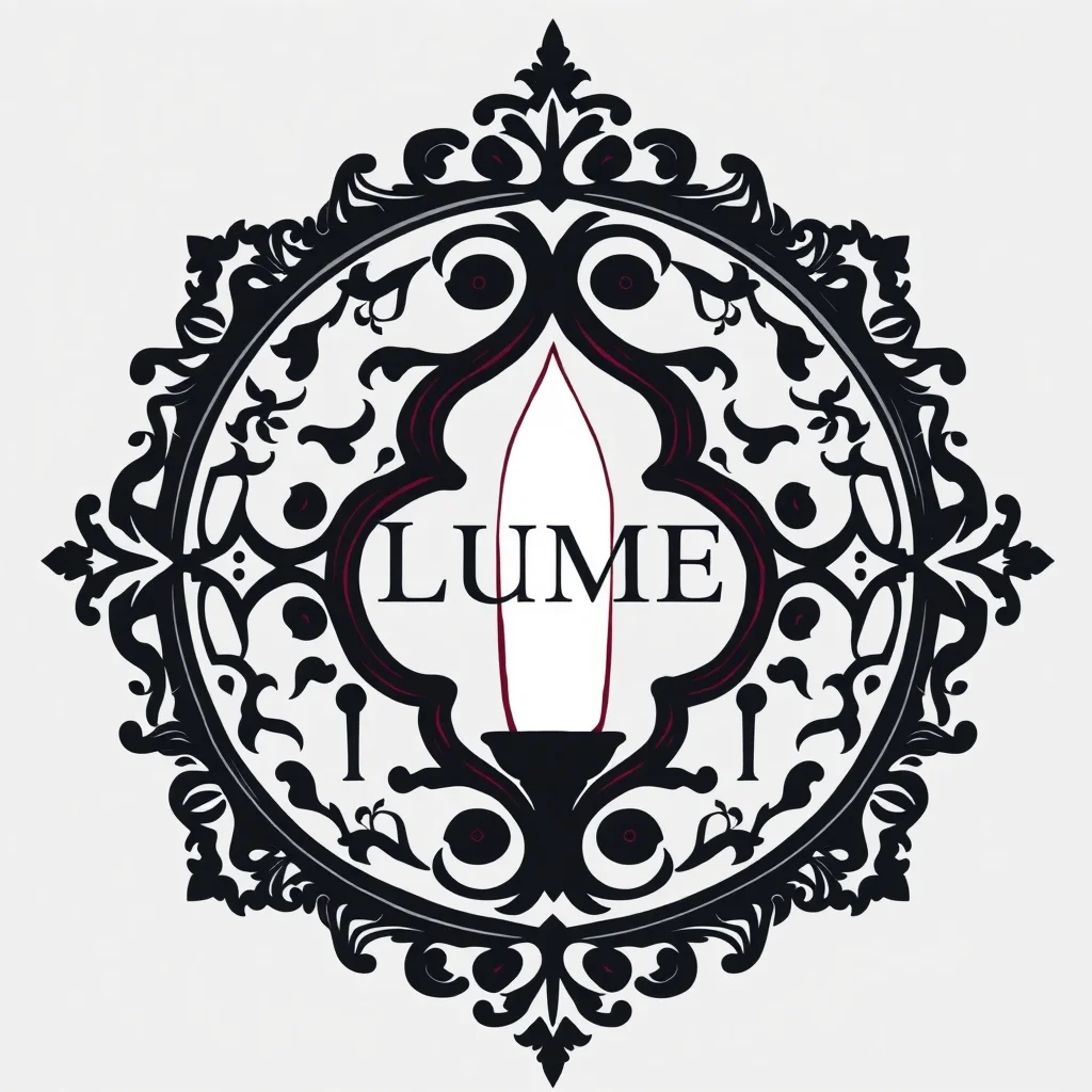 Gothic logo: a fashion brand called Lume