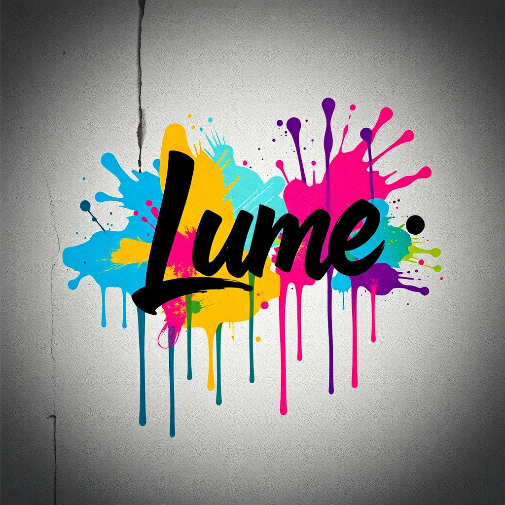 Graffiti logo: a fashion brand called Lume