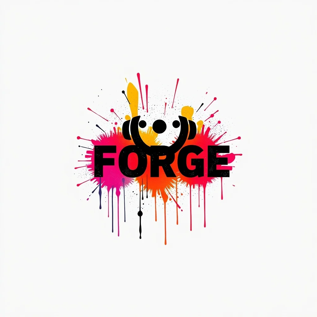 Graffiti logo: a fitness gym called Forge