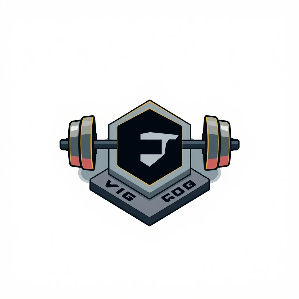 Isometric logo: a fitness gym called Forge