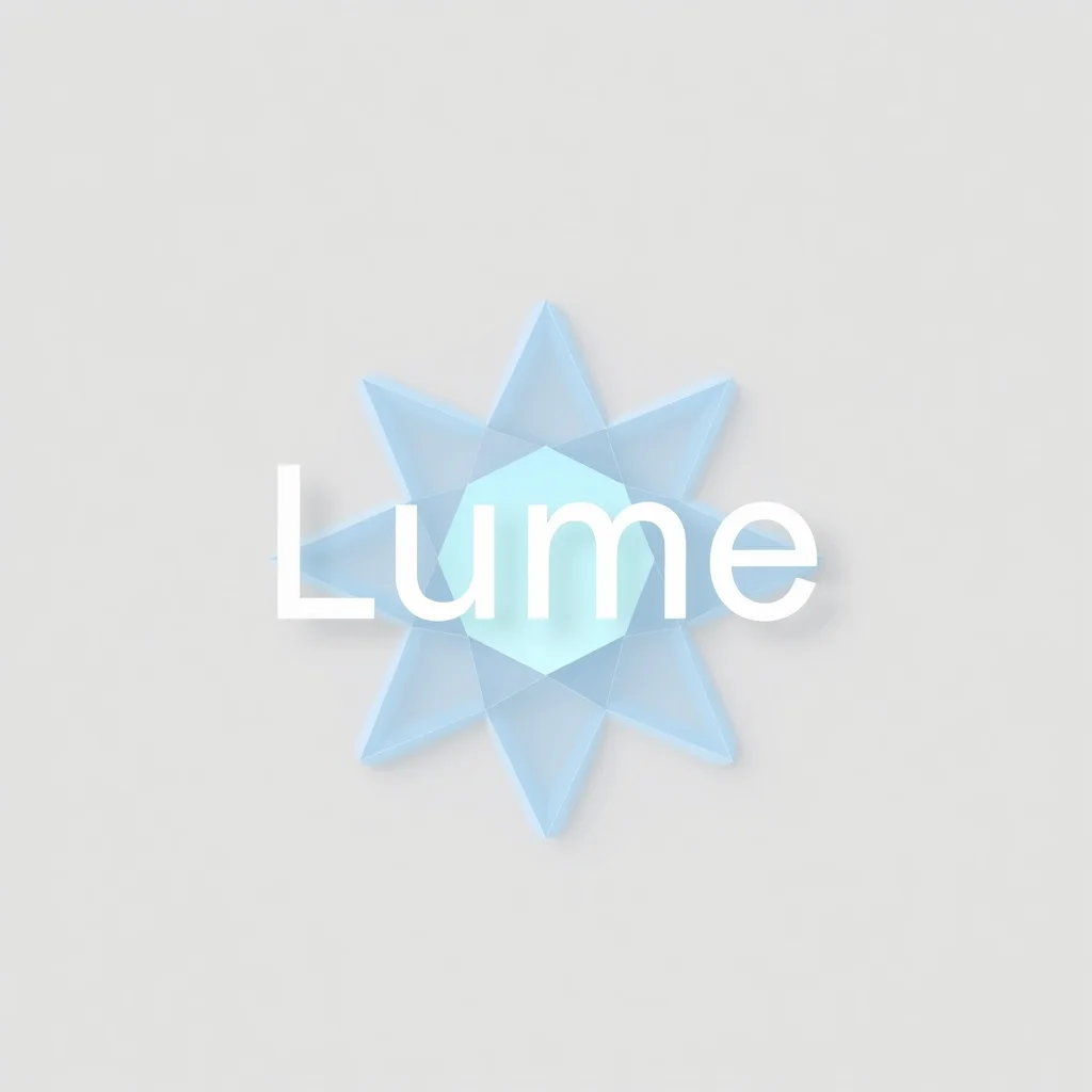 Low Poly logo: a fashion brand called Lume
