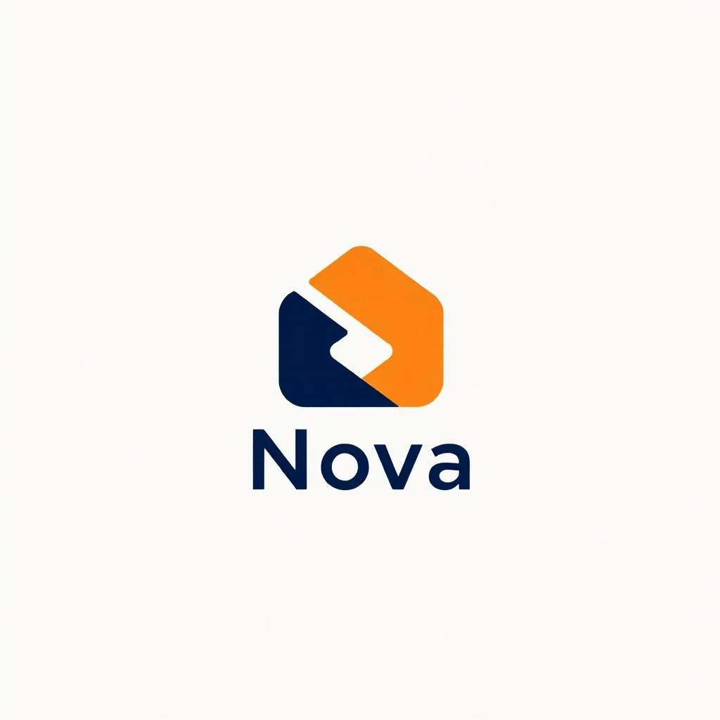 Minimalist logo: a tech startup called Nova