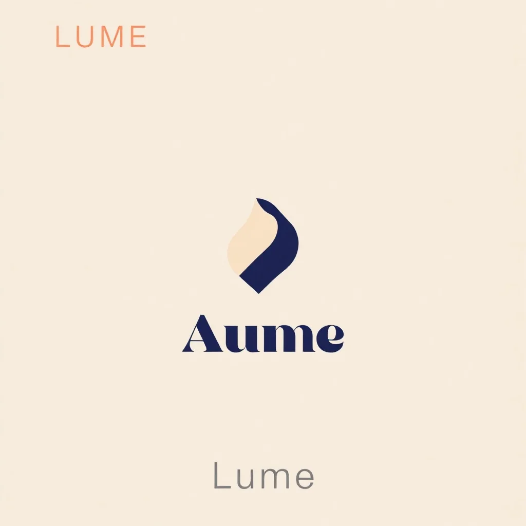 Minimalist logo: a fashion brand called Lume