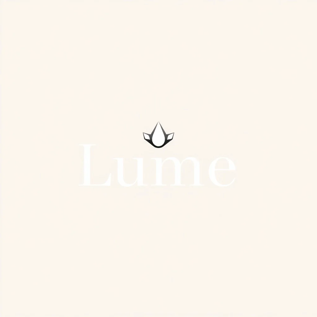 Photorealistic logo: a fashion brand called Lume