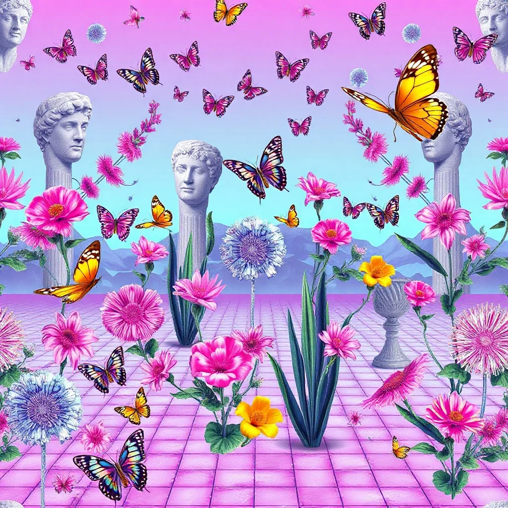 Vaporwave pattern