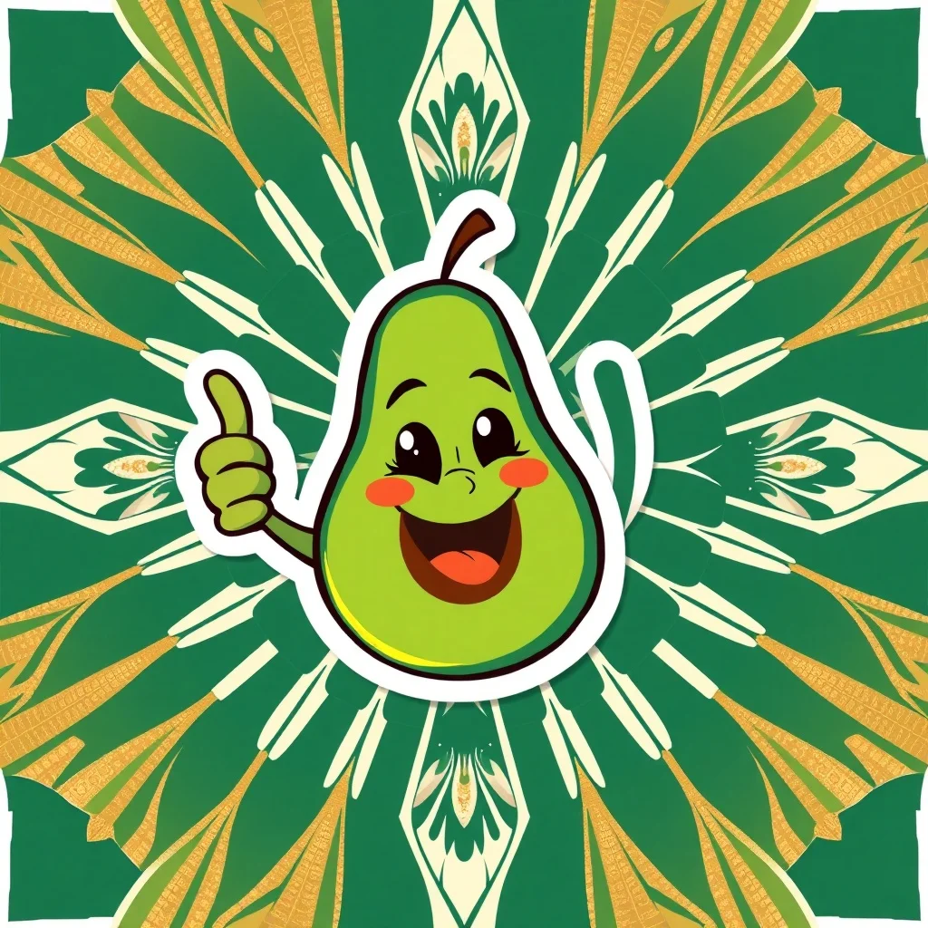 Art Deco sticker