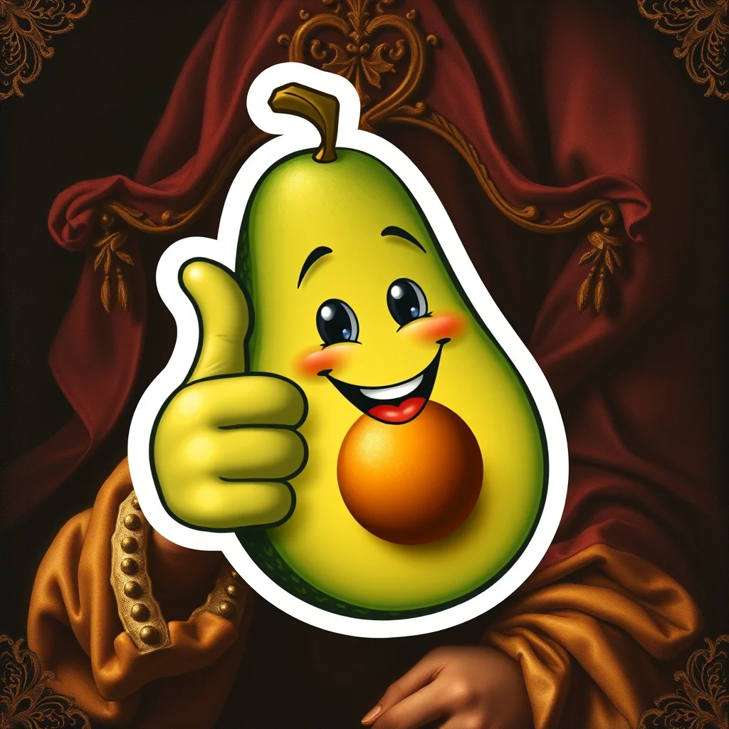 Baroque sticker