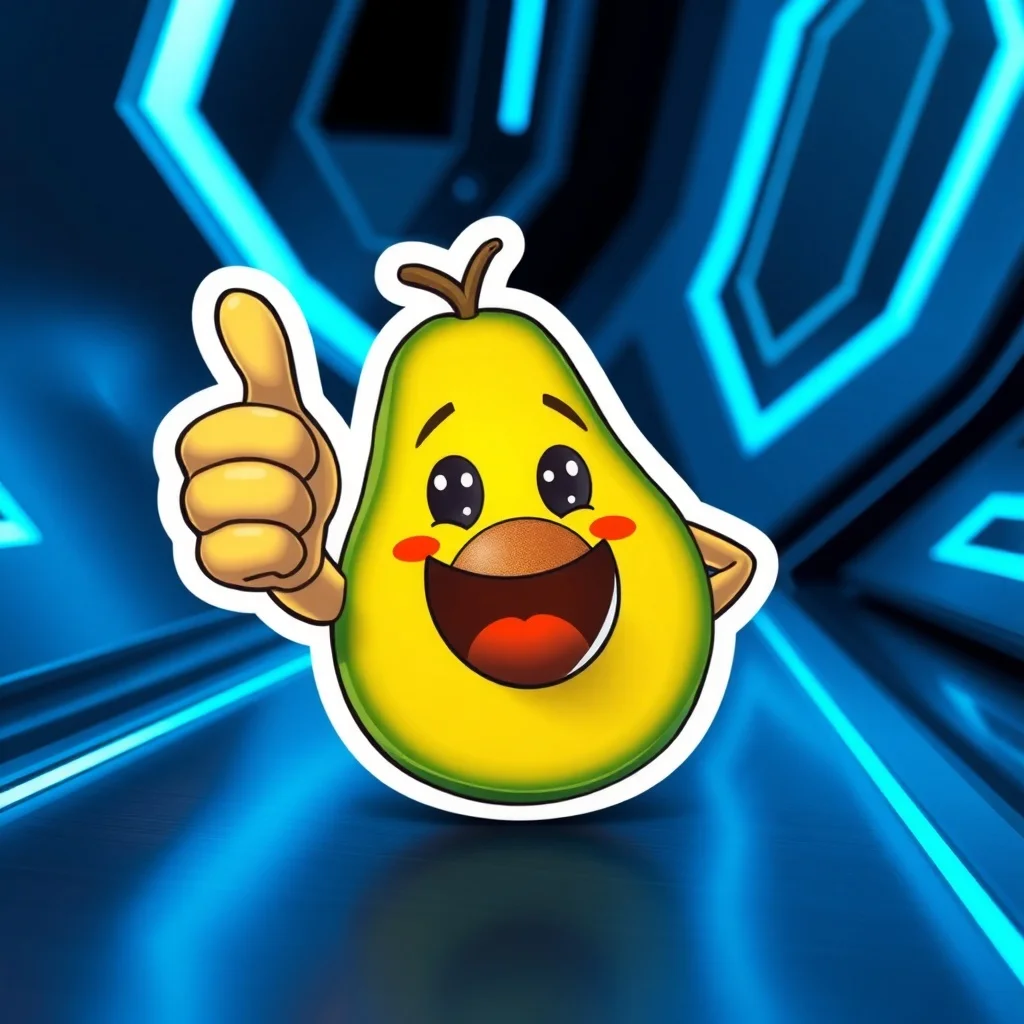 Futuristic sticker