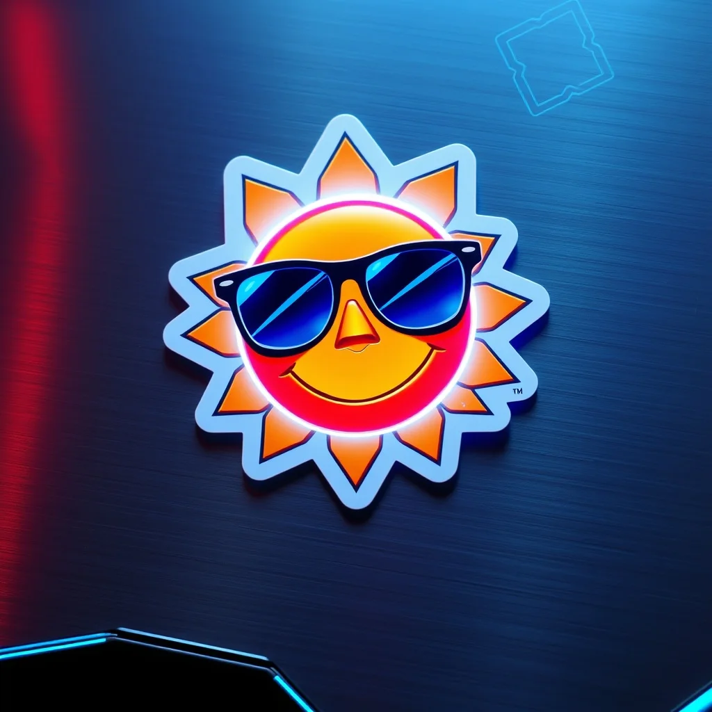 Futuristic sticker
