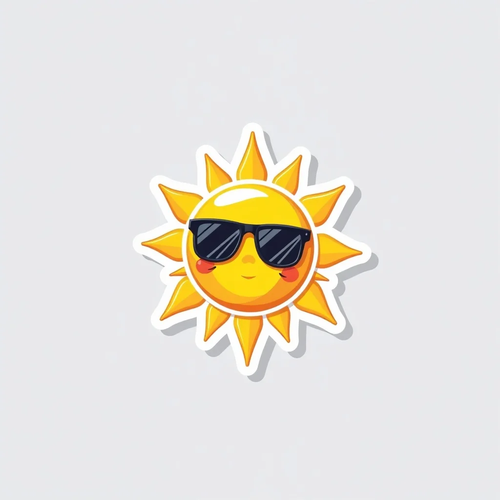 Isometric sticker