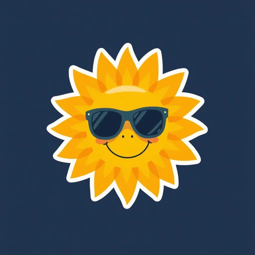 Minimalist sticker