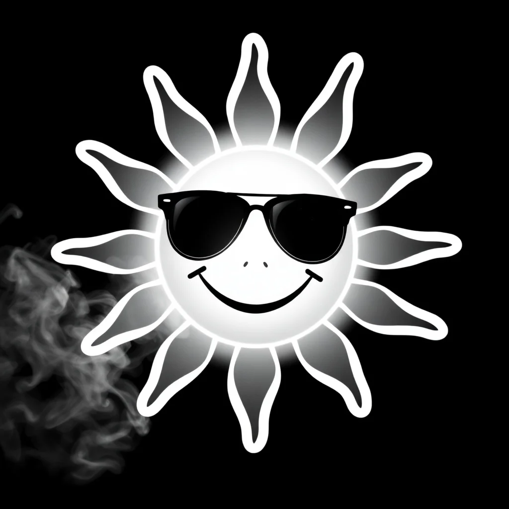 Noir sticker