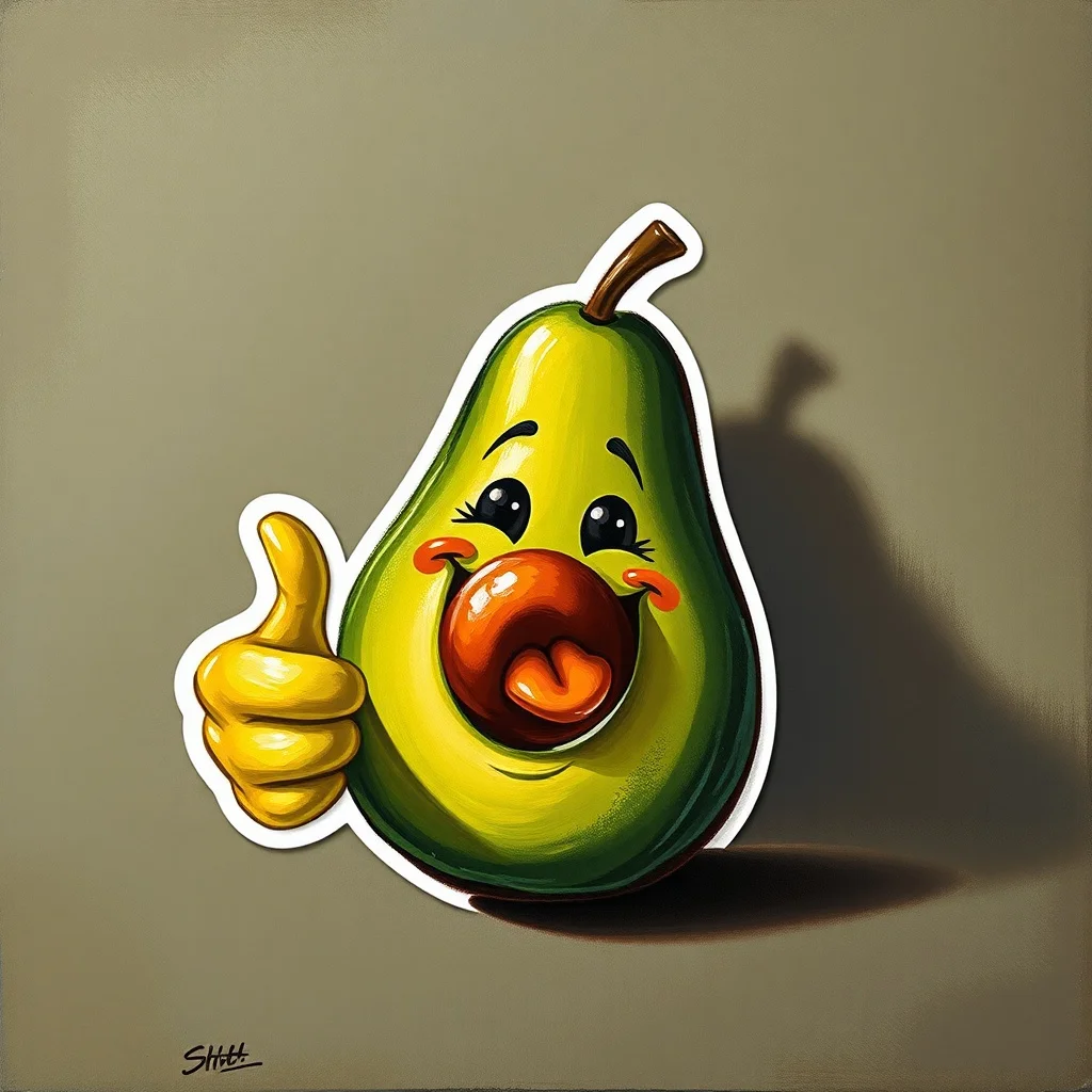 Oil Painting sticker