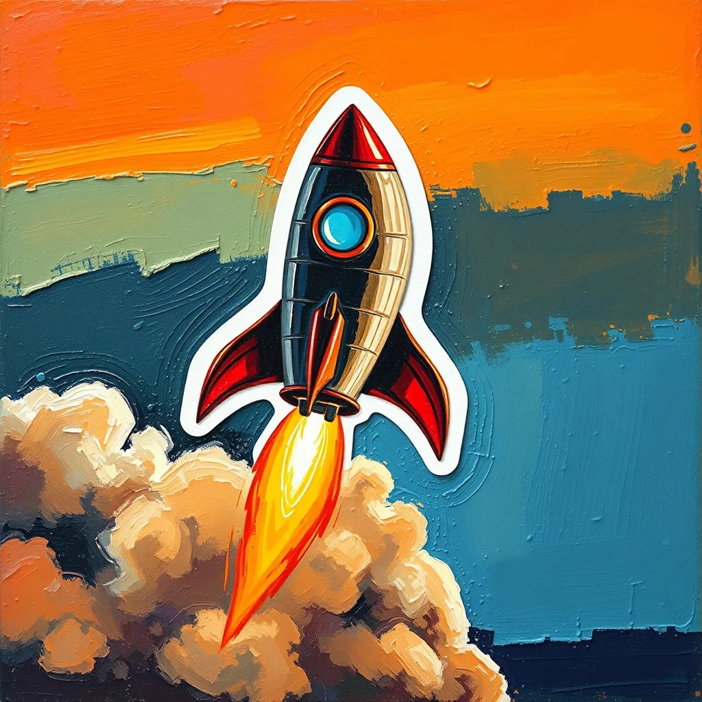 Oil Painting sticker