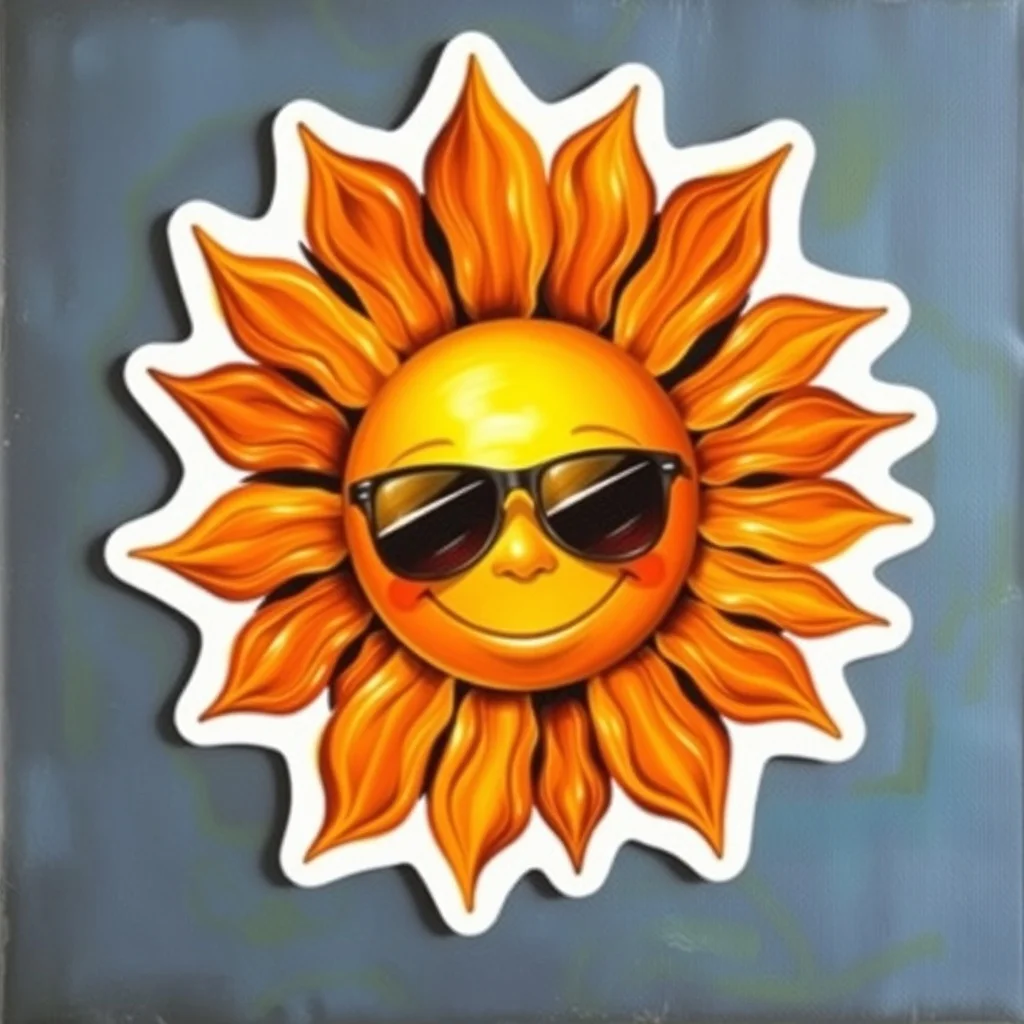 Oil Painting sticker