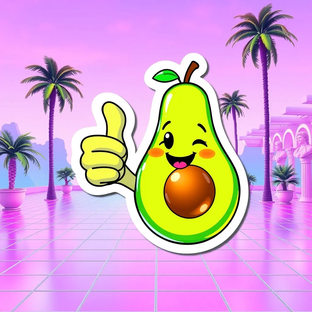 Vaporwave sticker