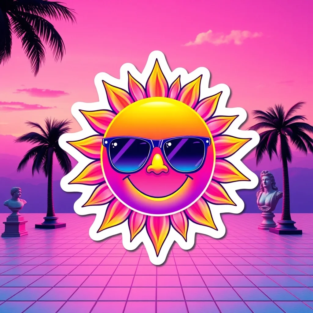 Vaporwave sticker
