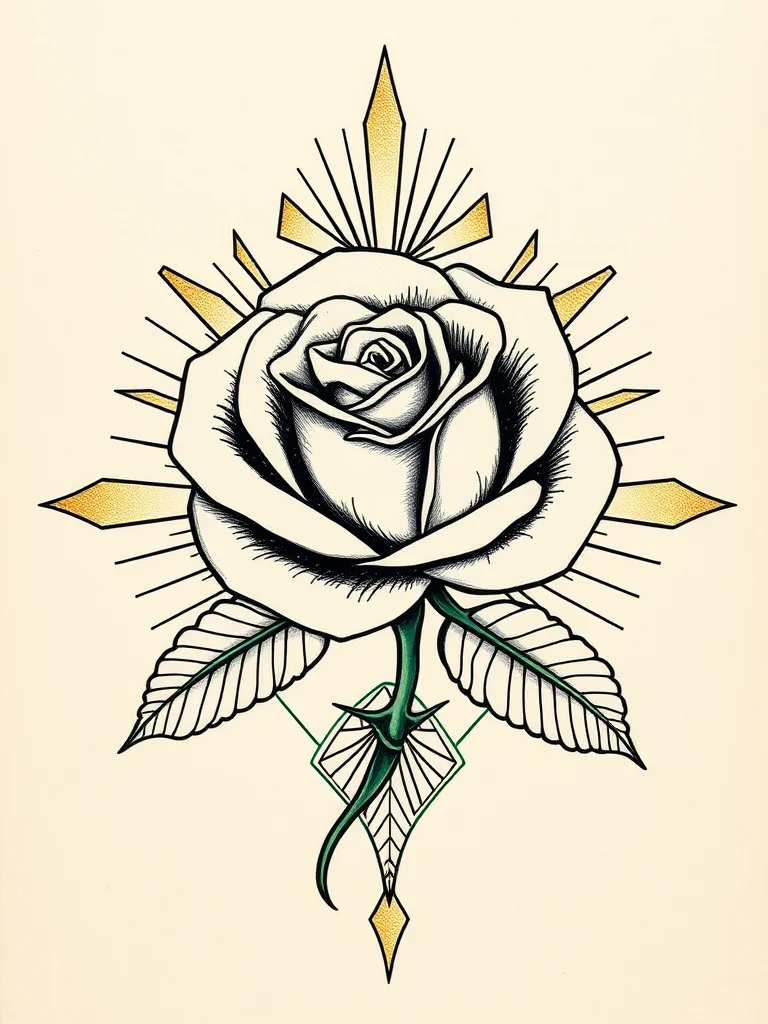 Art Deco tattoo