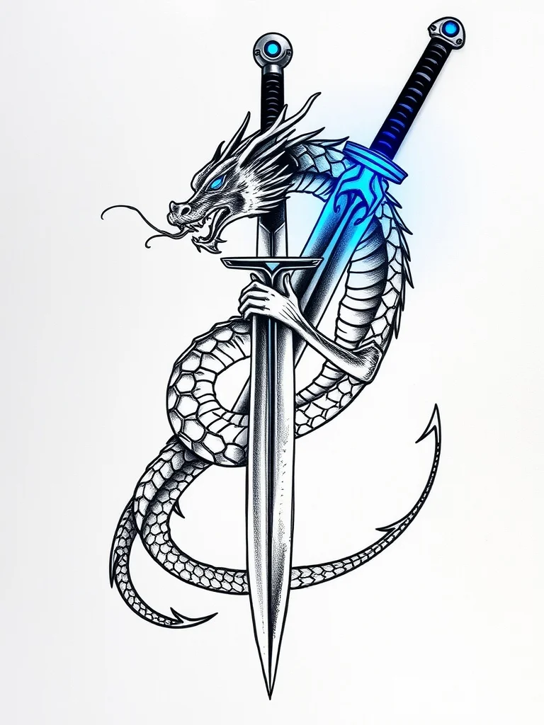 Futuristic tattoo