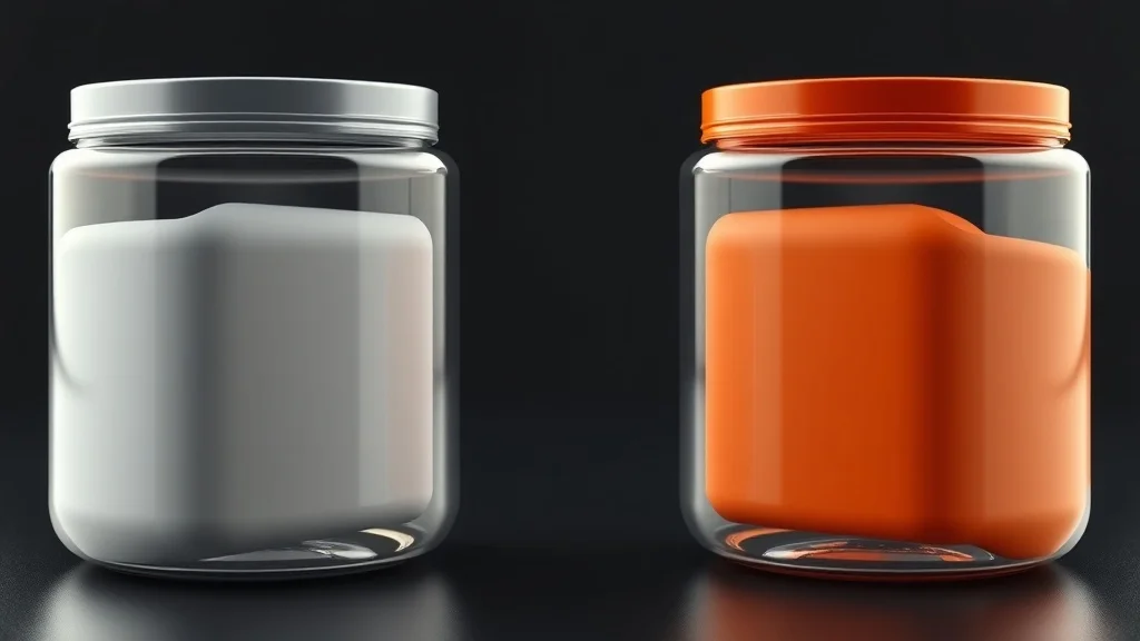 3D Render youtube thumbnail: a side-by-side comparison of two products