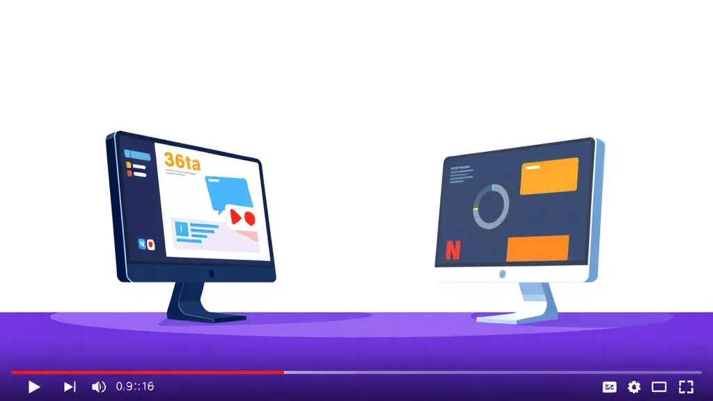 Flat Design youtube thumbnail: a side-by-side comparison of two products