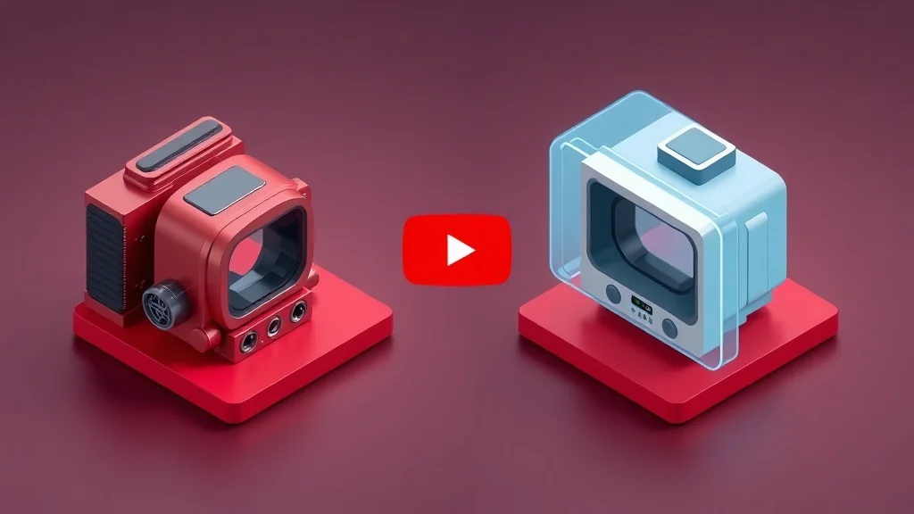 Isometric youtube thumbnail: a side-by-side comparison of two products
