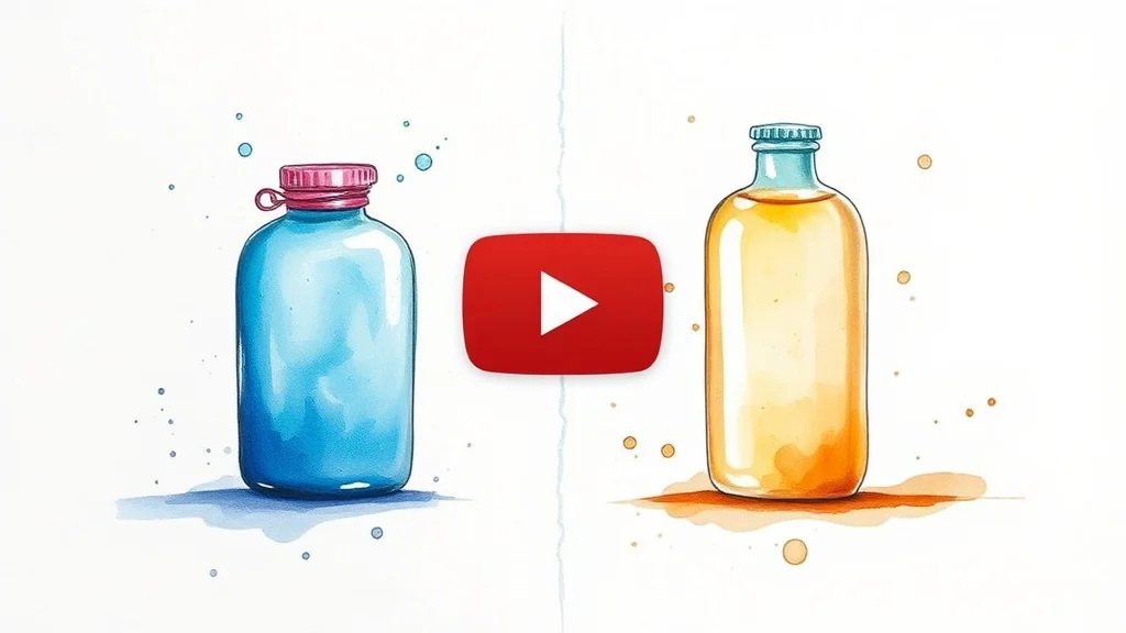 Watercolor youtube thumbnail: a side-by-side comparison of two products